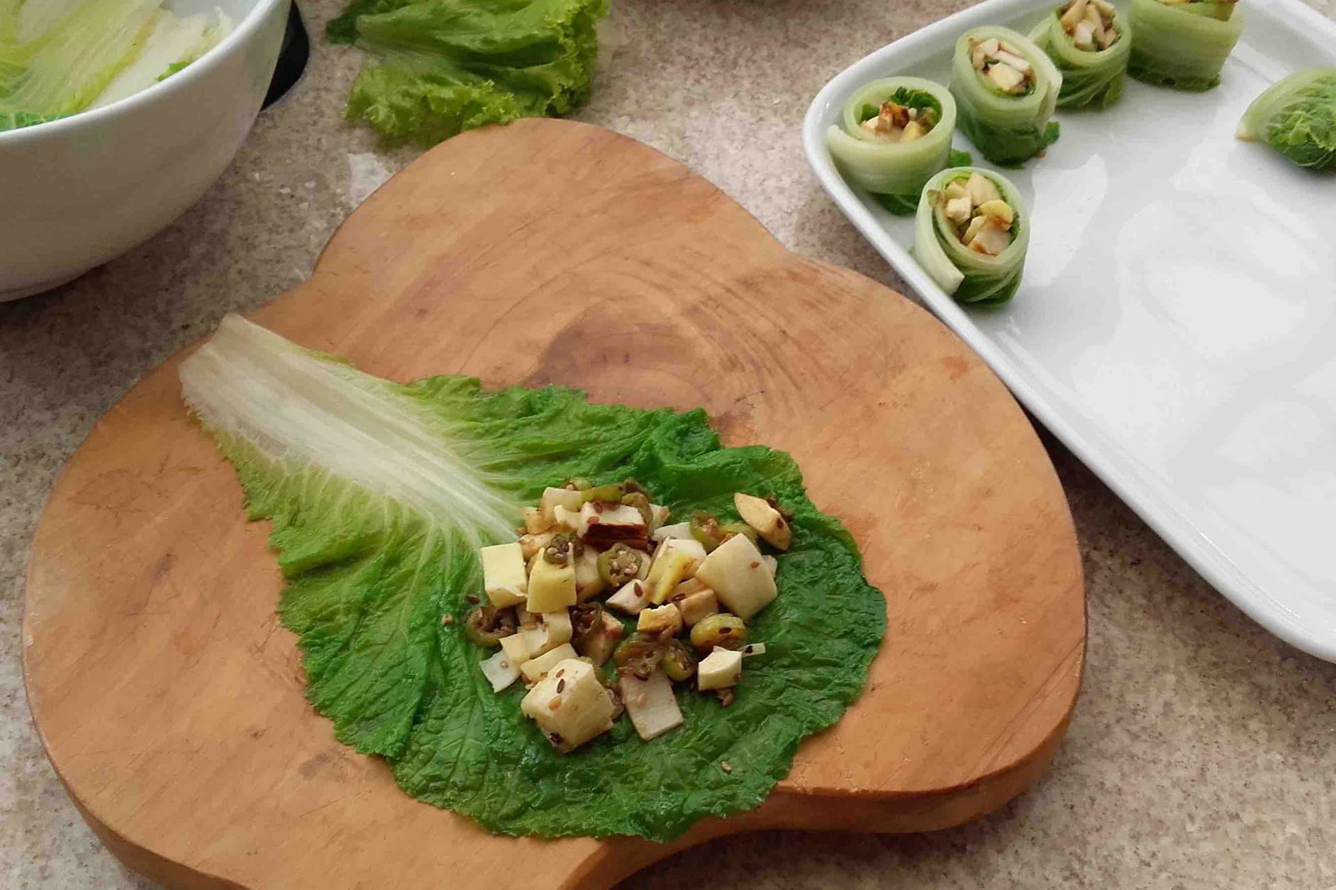 Chinese Cabbage Fruit and Vegetable Rolls — 2