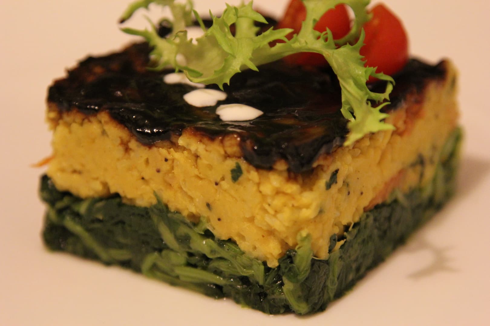 3-Layered Square with Yellow Dal & Spinach — 9