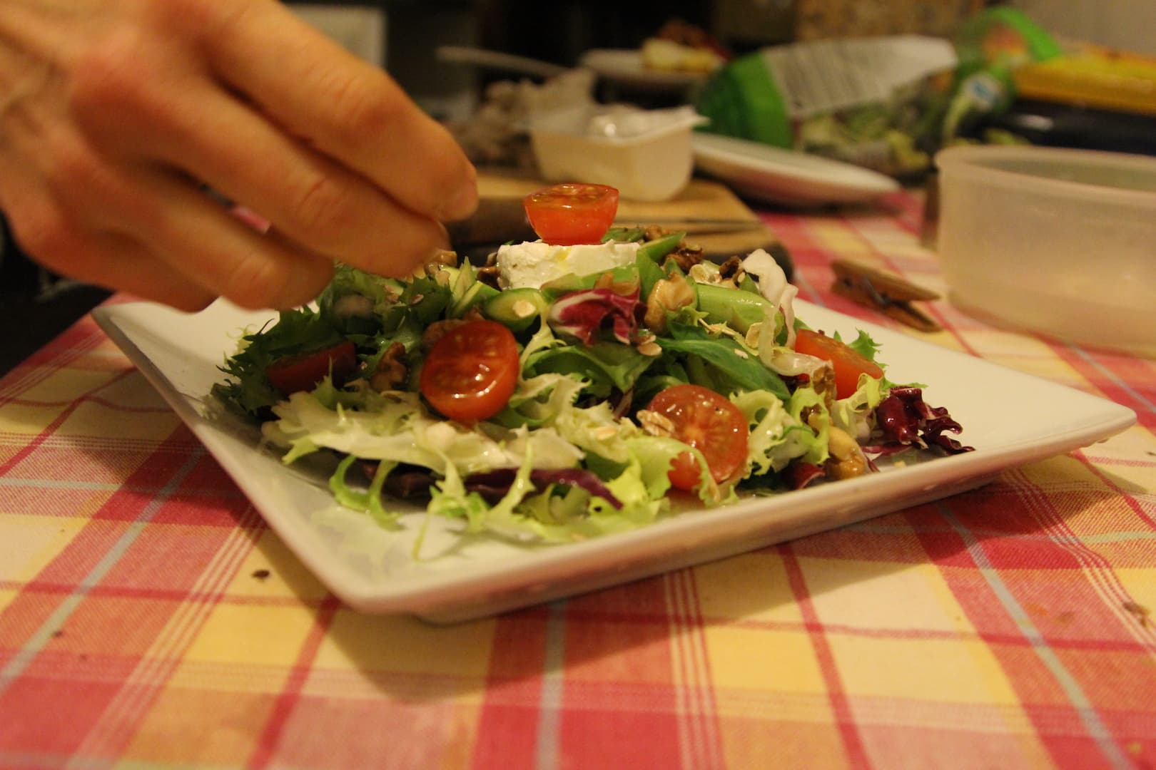 Asparagus Goat cheese salad 1