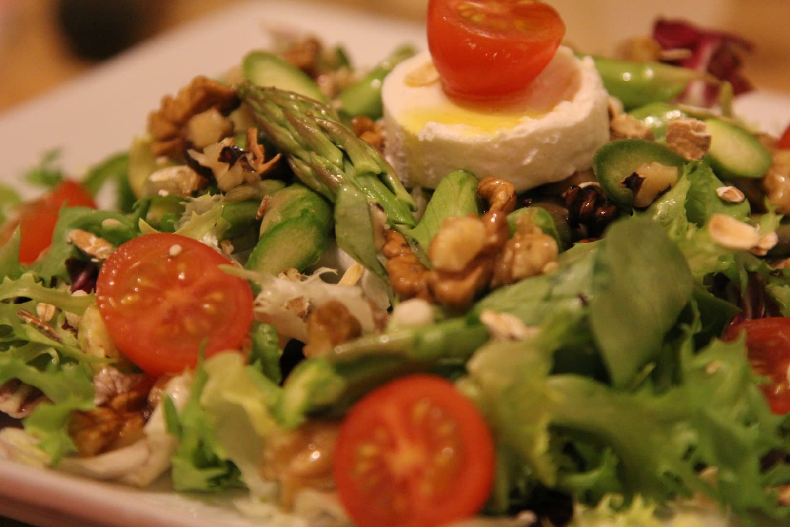 Asparagus Goat cheese salad 4