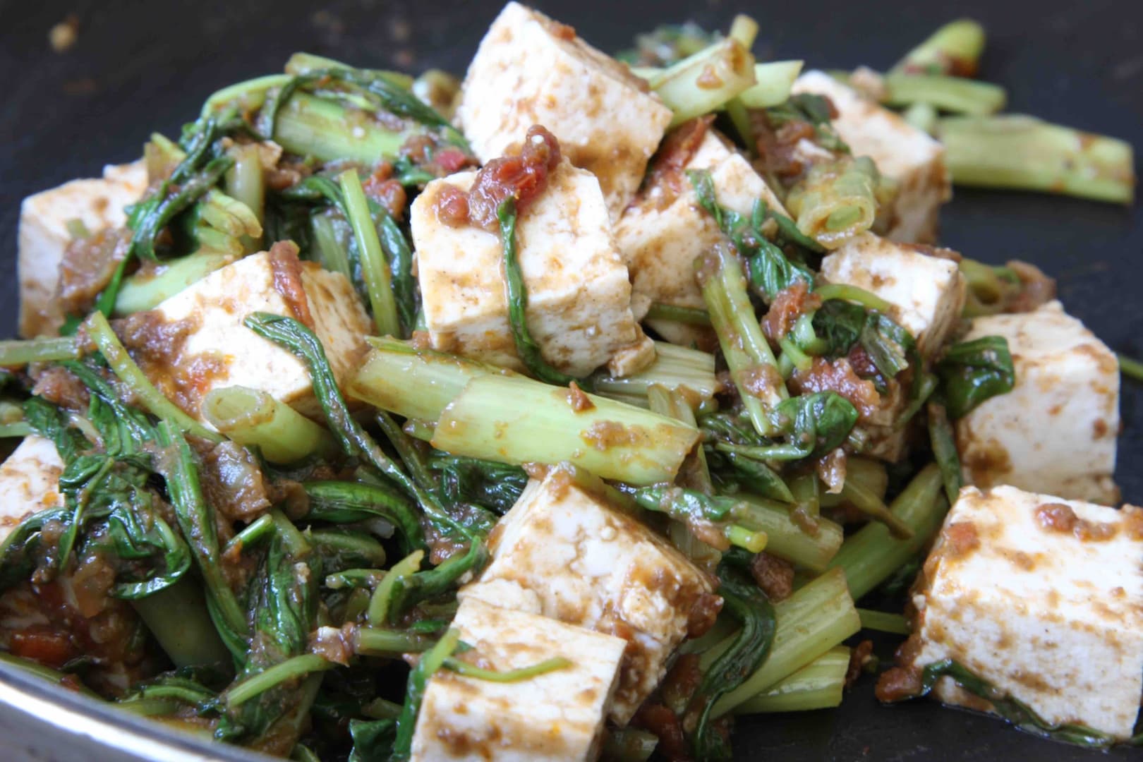 Kang Kong with hoisan sauce 