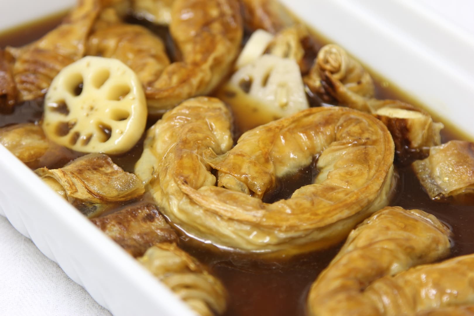 Lotus root sweet sour w tofu skinroll 6