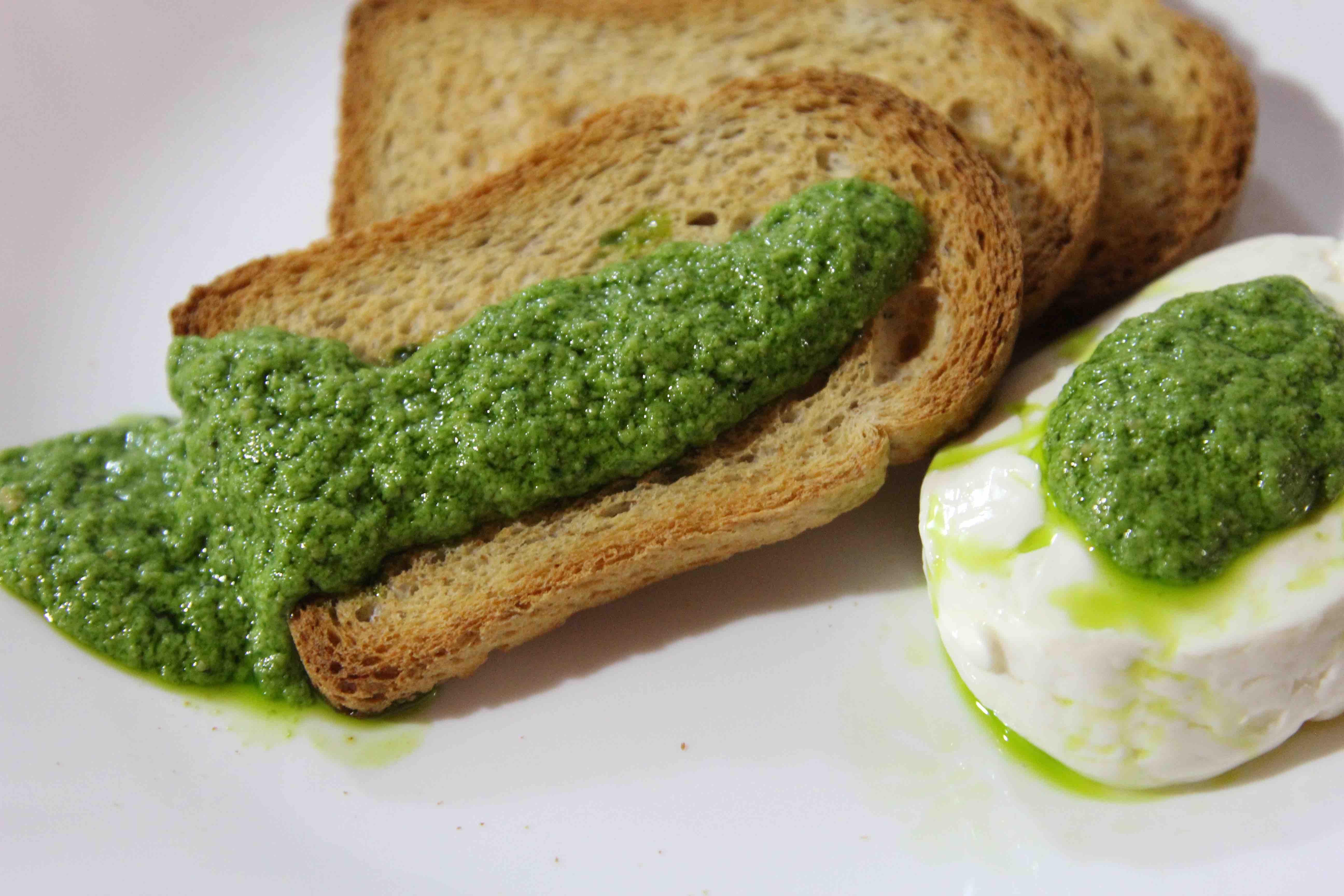 Pesto on toast