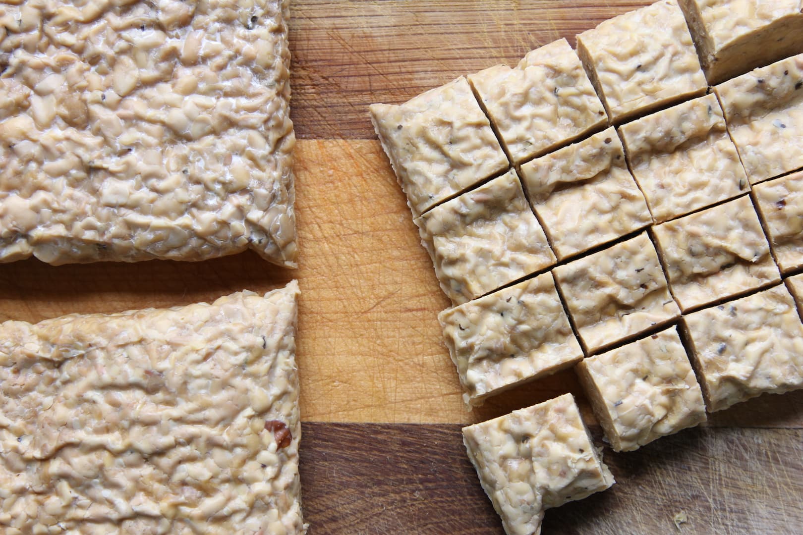 Tempeh on Grape Orange jucie 30