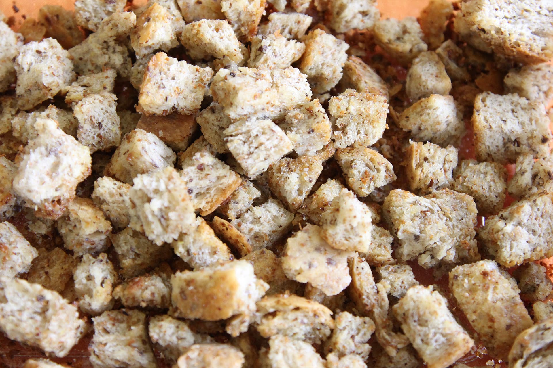 crunchy bread mix veggie salad 4